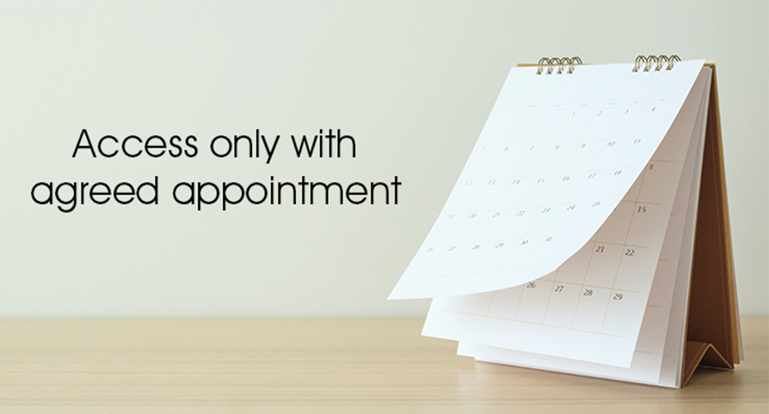 Access only with agreed appointment
