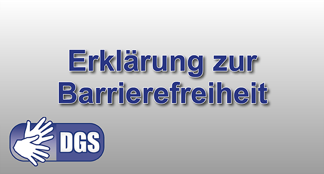 Vidéo Déclaration d'accessibilité du site Internet en langue des signes