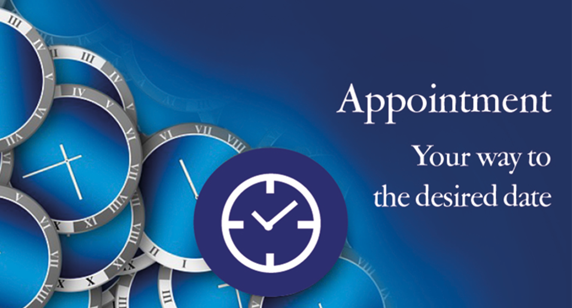 Appointment - Your way to the desired date